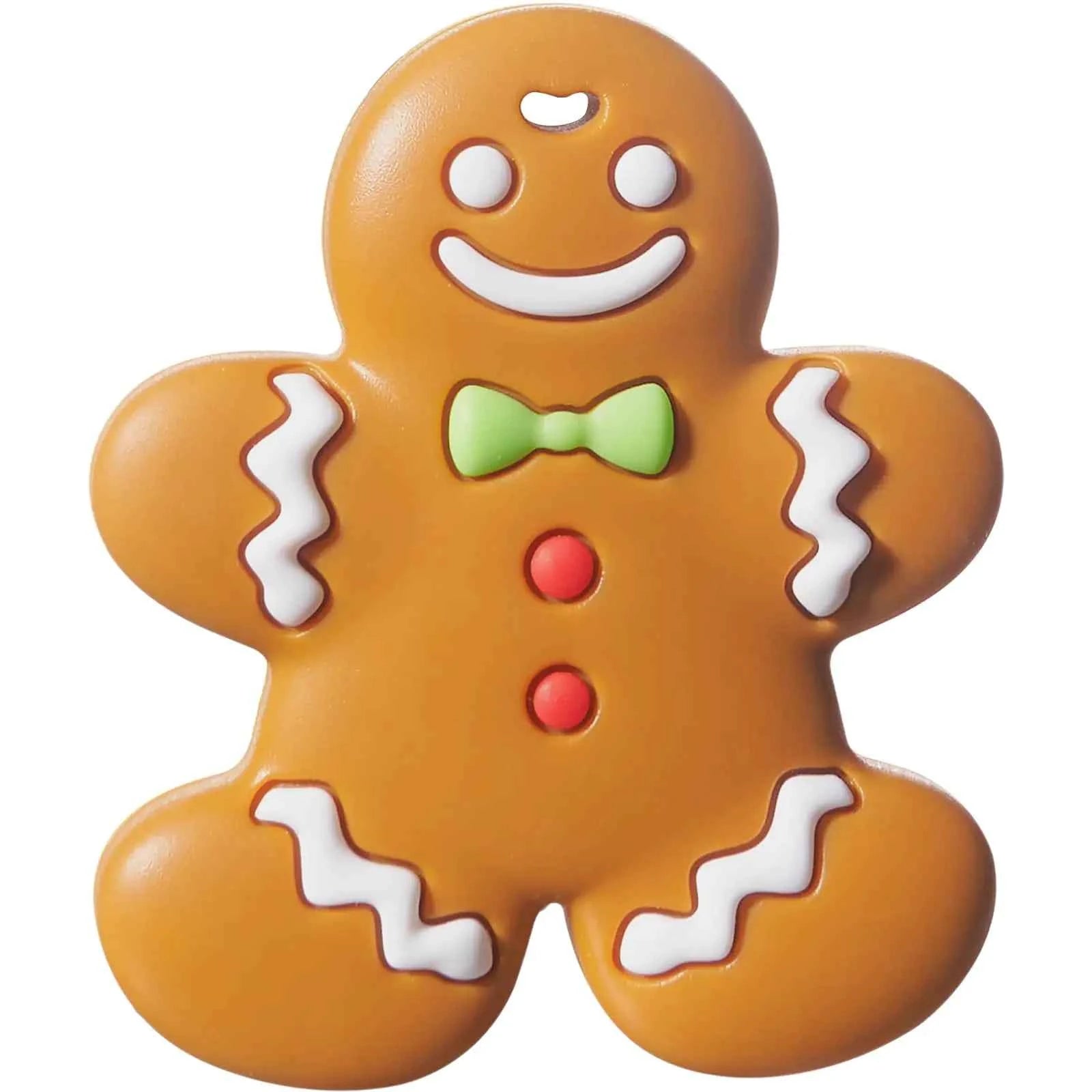 NCVI Christmas Teether for Babies – My First Christmas Silicone Teething Toys for 0–12 Months | BPA-Free Chew Toys for Baby Boys & Girls | Gingerbread Man Xmas Stocking Stuffer Gift