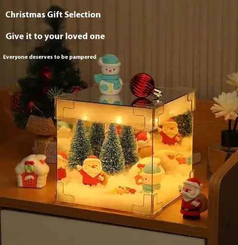 DIY Desktop Christmas Night Light – USB LED Festive Lamp