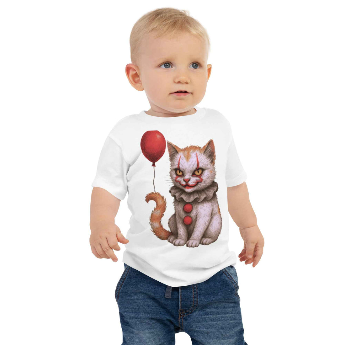 Baby Jersey Short Sleeve Tee | Retro Halloween PNG | Horror Movie & Scary Characters | Halloween 2025 Digital File | Preppy Spooky T-Shirt Design