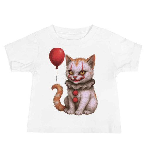 Baby Jersey Short Sleeve Tee | Retro Halloween PNG | Horror Movie & Scary Characters | Halloween 2025 Digital File | Preppy Spooky T-Shirt Design