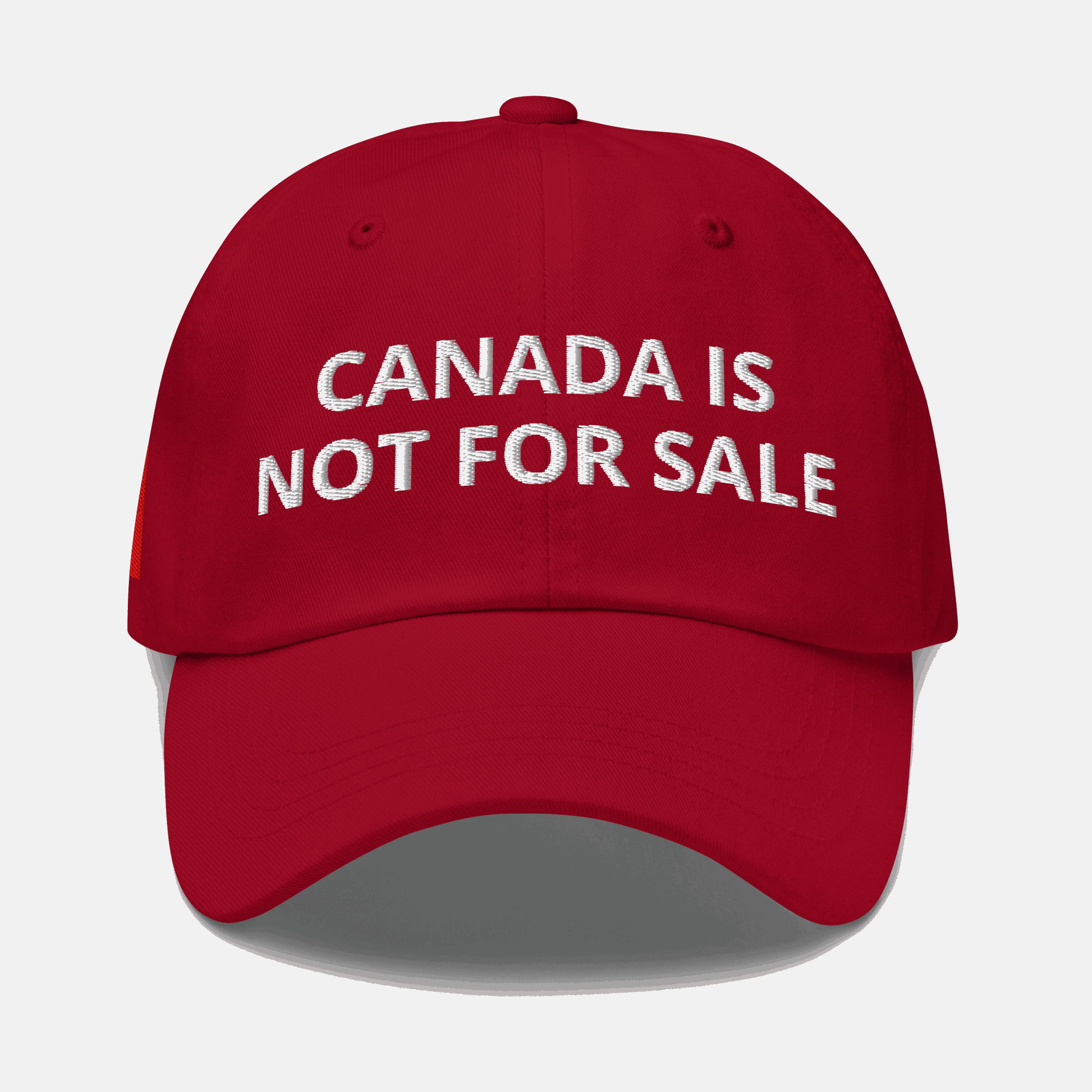 CANADA IS NOT FOR SALE  Hat – Wear Your Pride Everywhere You Go | Embroidered Canadian Flag Adjustable hat | Comfortable Canadian Flag hat !