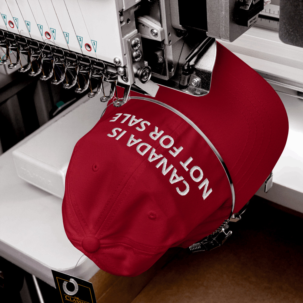 CANADA IS NOT FOR SALE  Hat – Wear Your Pride Everywhere You Go | Embroidered Canadian Flag Adjustable hat | Comfortable Canadian Flag hat !