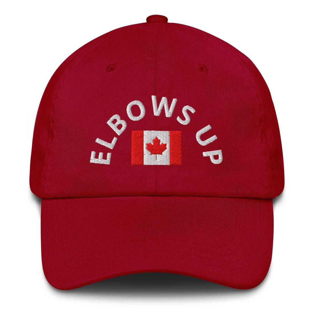 Elbows Up Canada Hat – Strong Canada Pride | Maple Leaf Baseball Cap | Patriotic True North Hat for Men & Women