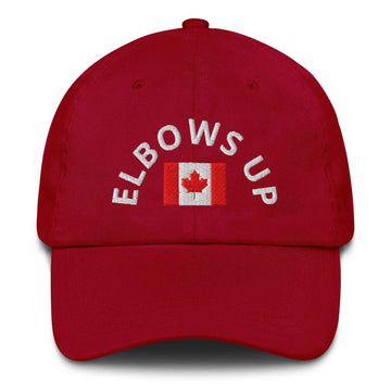 Elbows Up Canada Hat – Strong Canada Pride | Maple Leaf Baseball Cap | Patriotic True North Hat for Men & Women