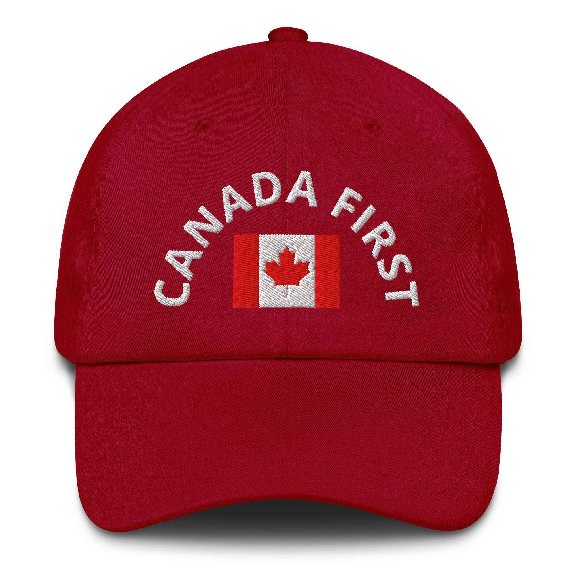 Canada First Hat – Adjustable Curved Visor| Your partner for Canadian Pride