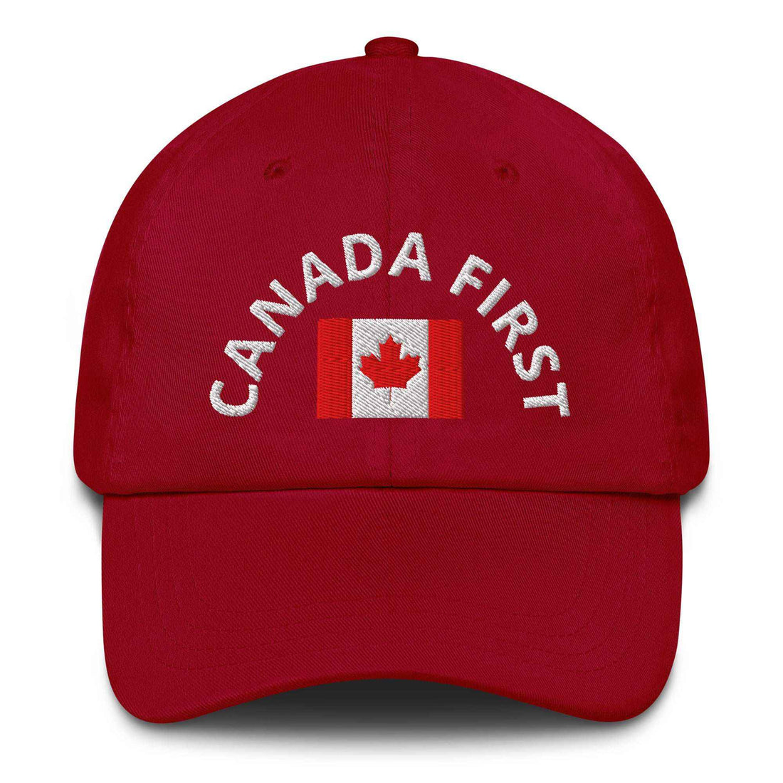 Canada First Hat – Adjustable Curved Visor| Your partner for Canadian Pride