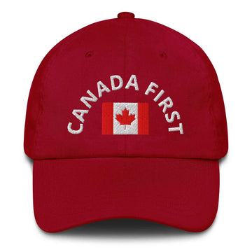 Canada First Hat – Adjustable Curved Visor| Your partner for Canadian Pride