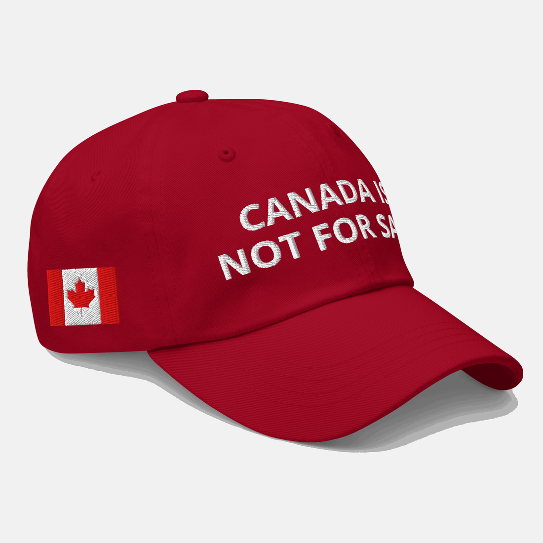 CANADA IS NOT FOR SALE  Hat – Wear Your Pride Everywhere You Go | Embroidered Canadian Flag Adjustable hat | Comfortable Canadian Flag hat !