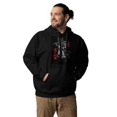 Red Warrior Samurai Japan Hoodie
