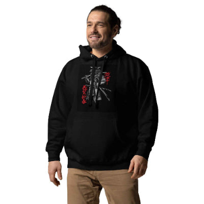 Red Warrior Samurai Japan Hoodie