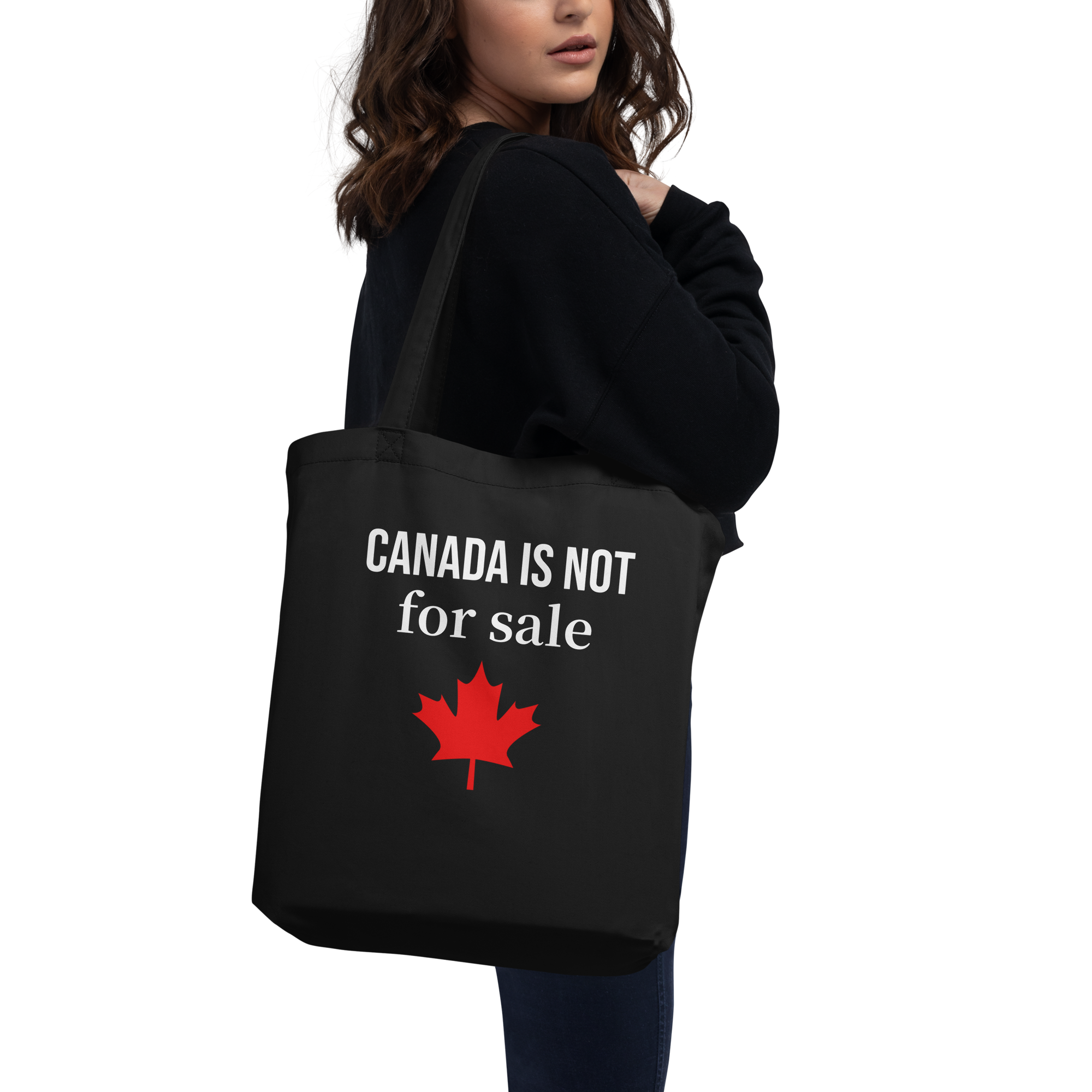 Canada Is Not for Sale bag |Show your Canadian pride |Canada is Not for Sale Organic Cotton Tote Bag, Eco-Friendly Shopping Bag, Spacious Reusable Grocery Bag, 30 lbs Capacity, Stylish & Durable