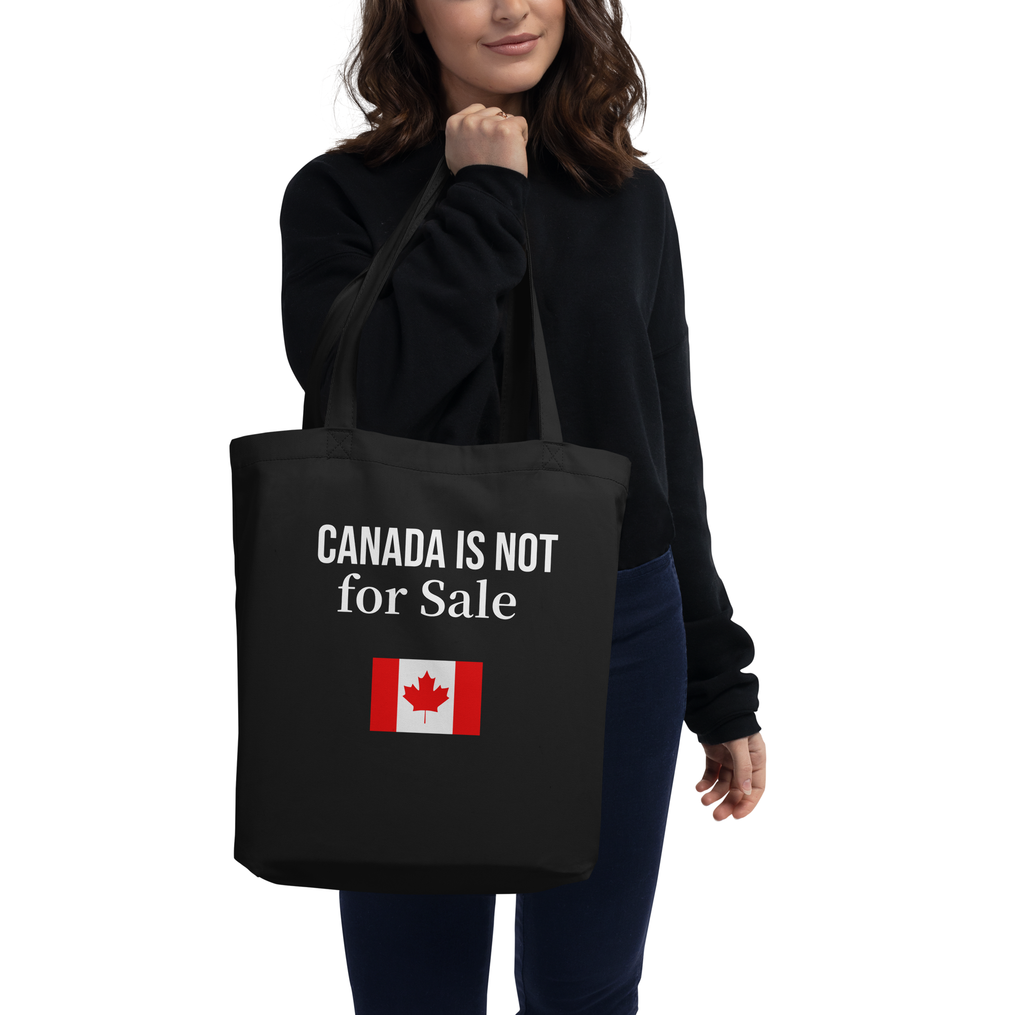Canada Is Not for Sale bag |Show your Canadian pride |Canada is Not for Sale Organic Cotton Tote Bag, Eco-Friendly Shopping Bag, Spacious Reusable Grocery Bag, 30 lbs Capacity, Stylish & Durable