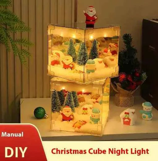 DIY Desktop Christmas Night Light – USB LED Festive Lamp