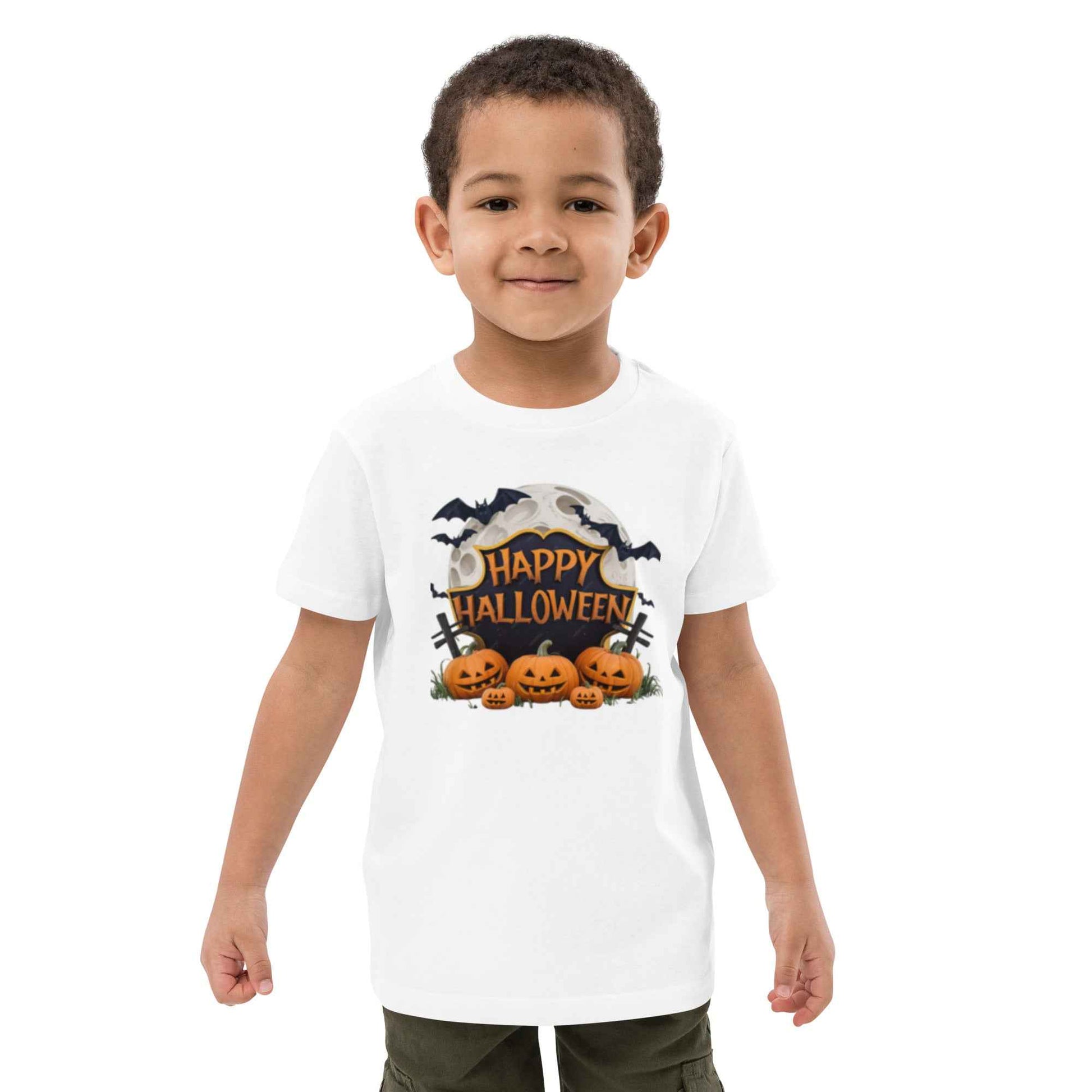 Organic Cotton Kids T-Shirt | Eco-Friendly Halloween Costume Tee | Soft & Comfortable Spooky Outfit | Trick or Treat Shirt