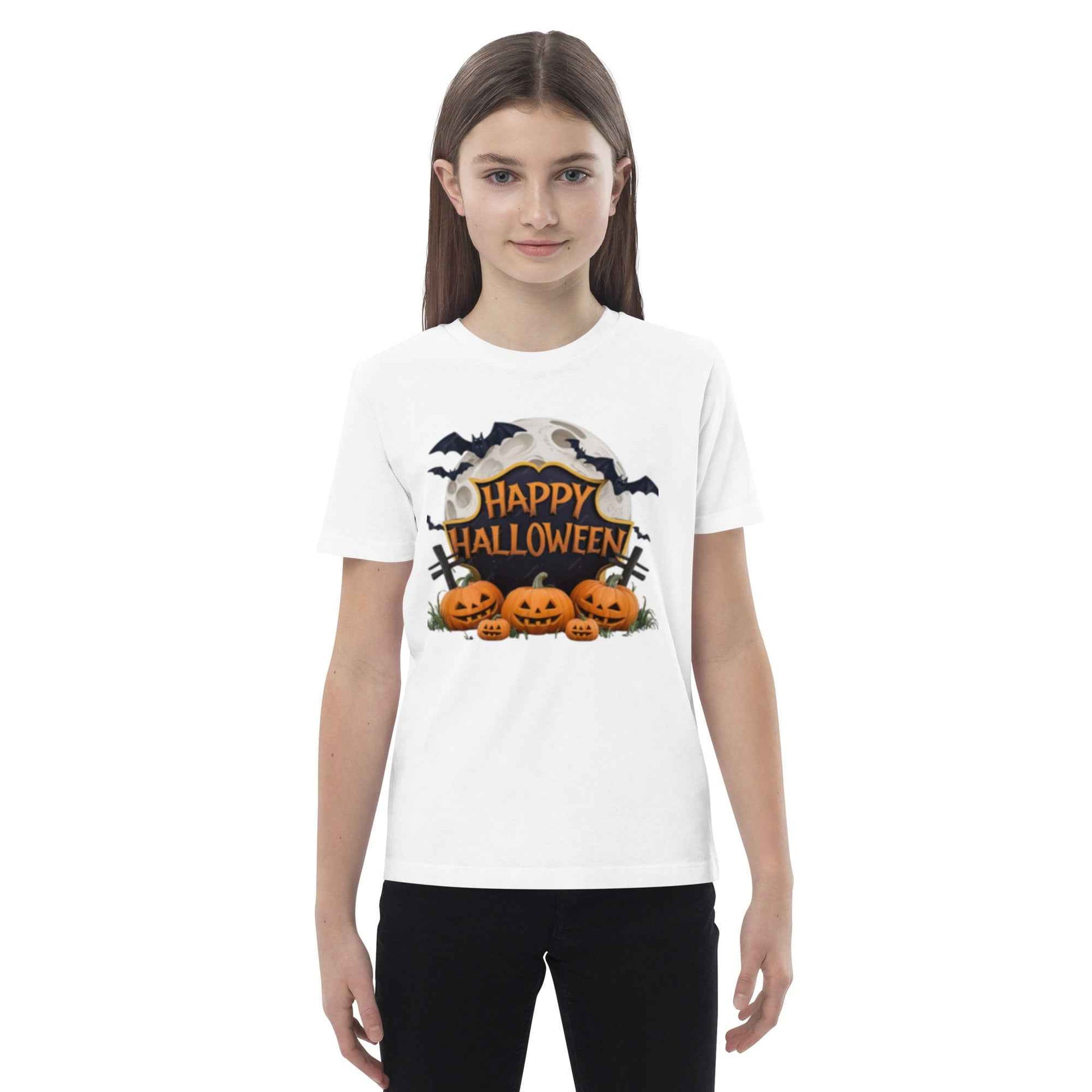 Organic Cotton Kids T-Shirt | Eco-Friendly Halloween Costume Tee | Soft & Comfortable Spooky Outfit | Trick or Treat Shirt