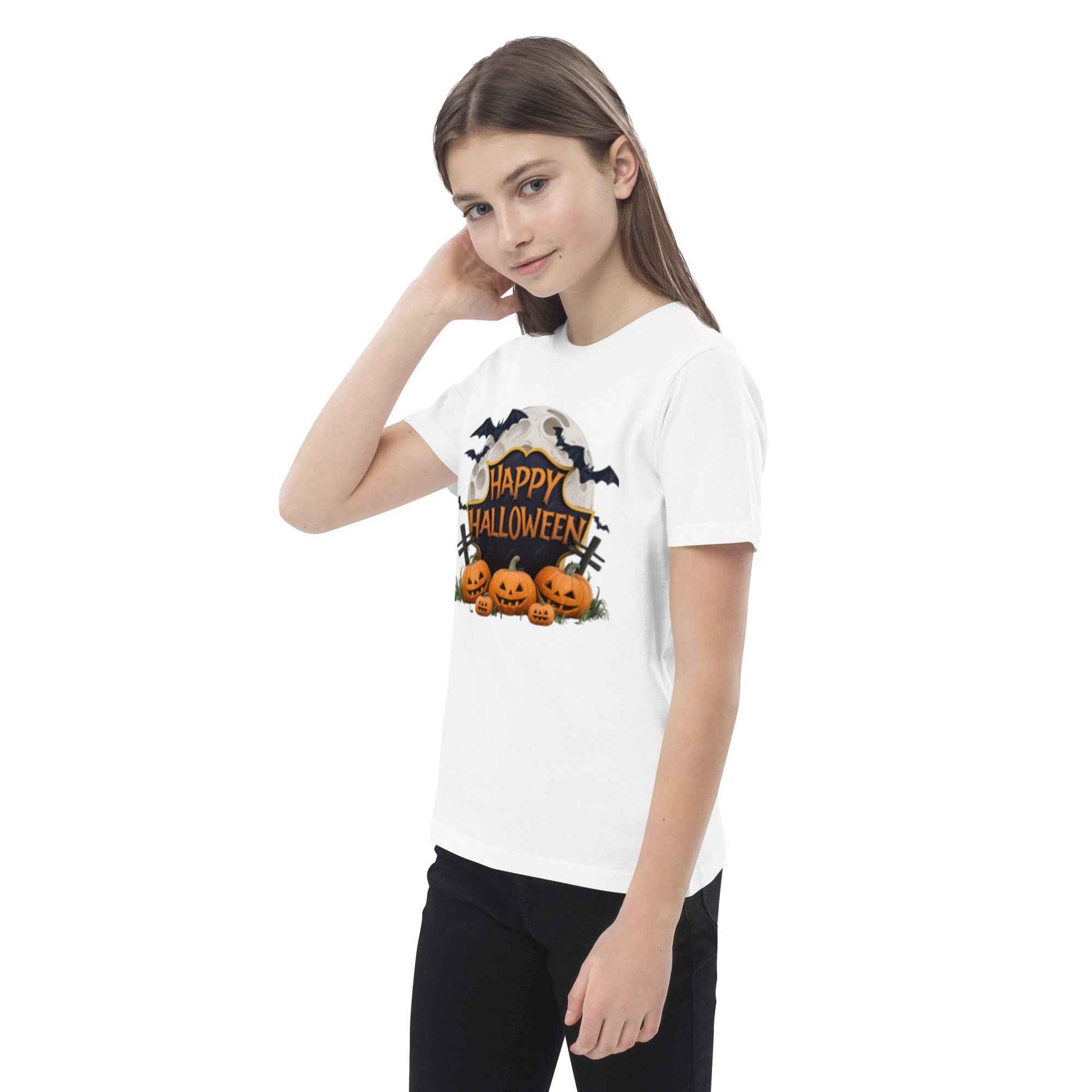 Organic Cotton Kids T-Shirt | Eco-Friendly Halloween Costume Tee | Soft & Comfortable Spooky Outfit | Trick or Treat Shirt