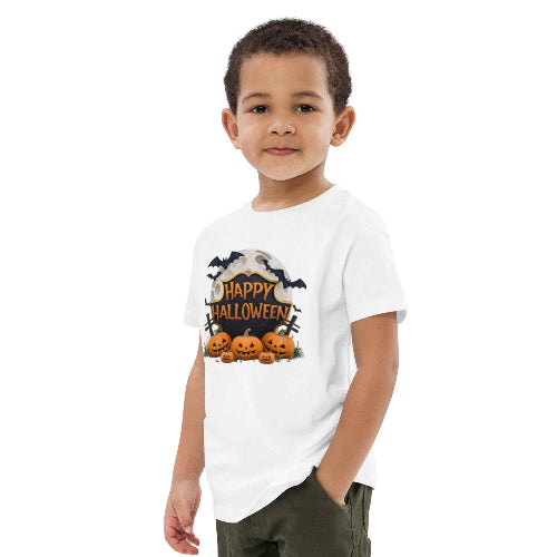 Organic Cotton Kids T-Shirt | Eco-Friendly Halloween Costume Tee | Soft & Comfortable Spooky Outfit | Trick or Treat Shirt