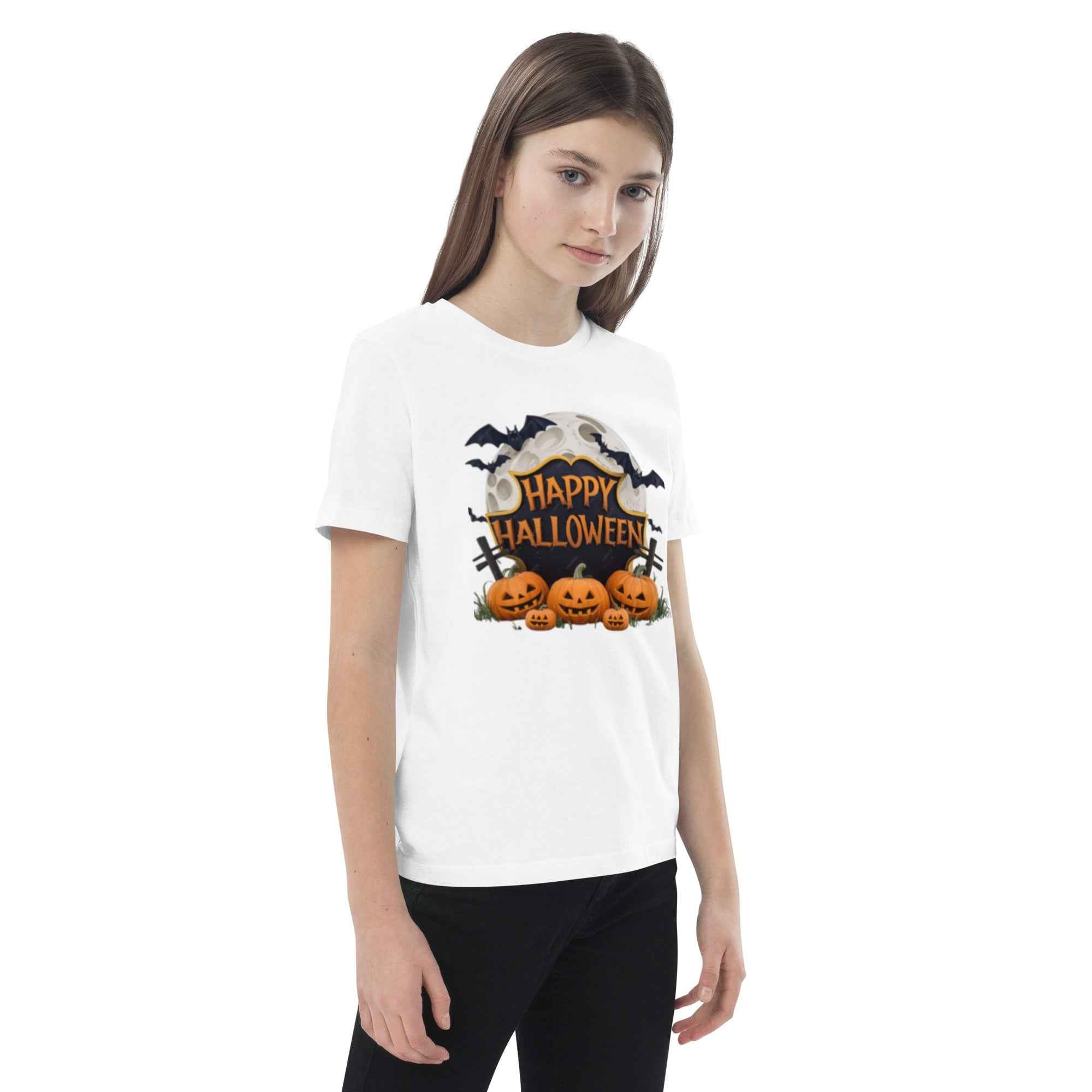 Organic Cotton Kids T-Shirt | Eco-Friendly Halloween Costume Tee | Soft & Comfortable Spooky Outfit | Trick or Treat Shirt