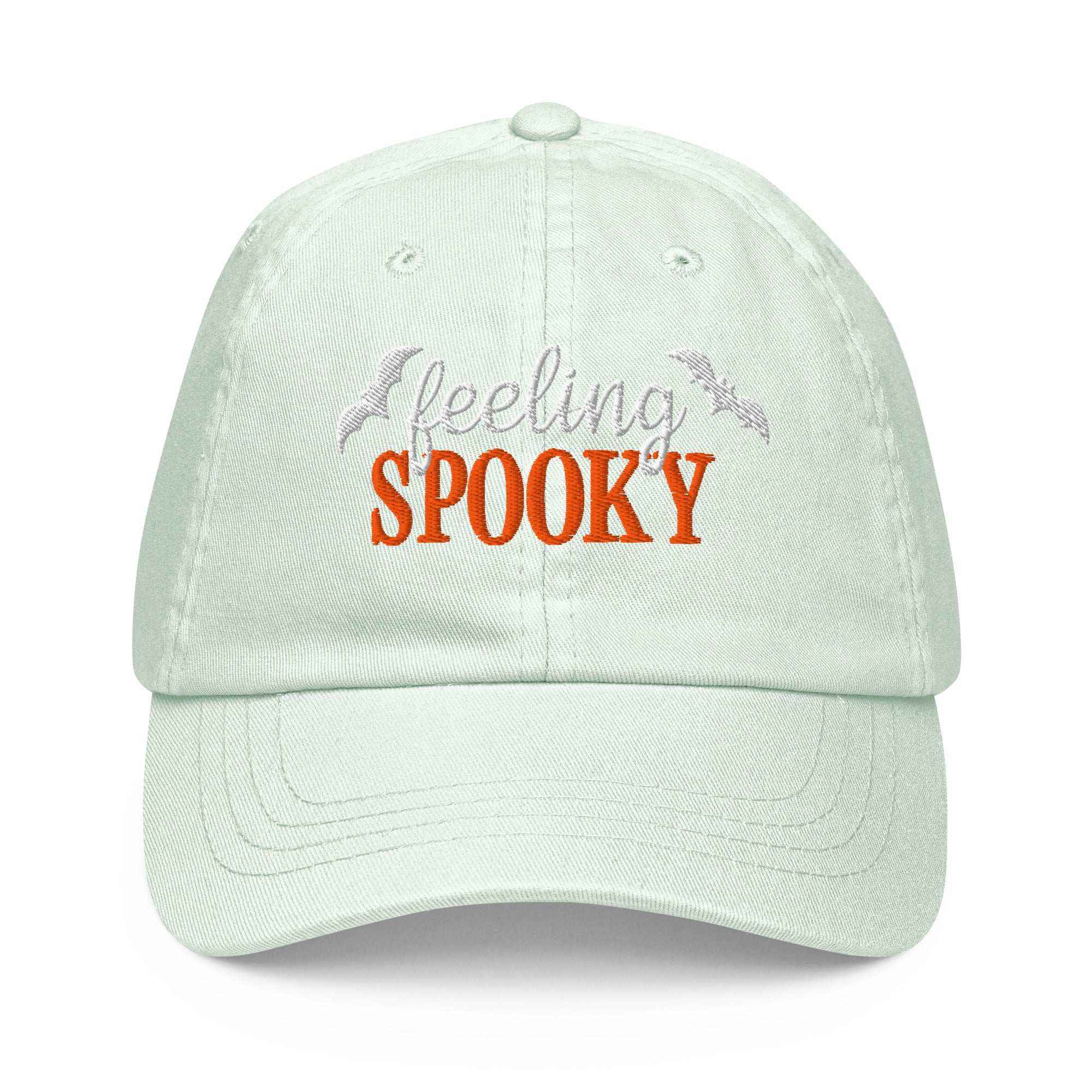 Feeling Spooky Embroidered Baseball Cap | Salem Witch Washed Hat | Spooky Season Fall Cap | Cute Halloween Gift for Party & Everyday Wear