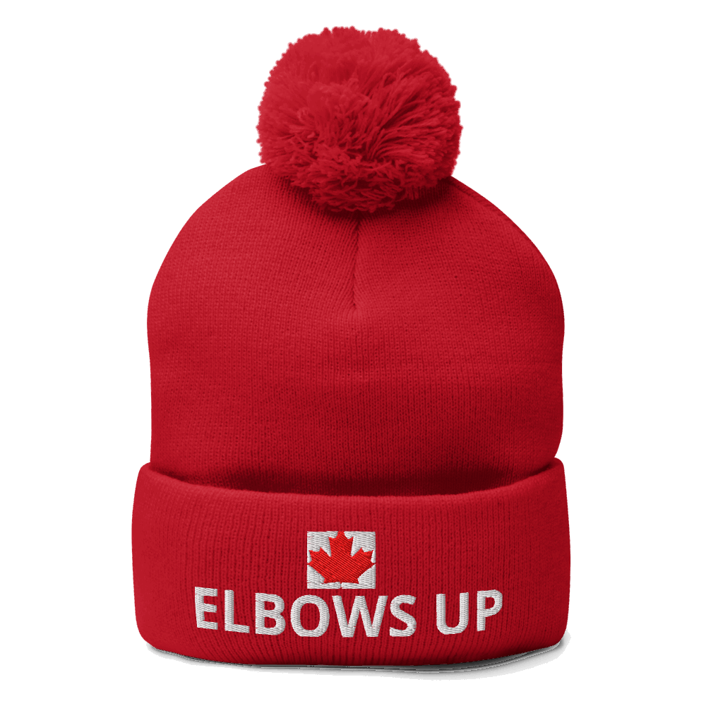 Elbows Up – Pom-Pom Beanie Proud. Bold. Unapologetically Canadian.
