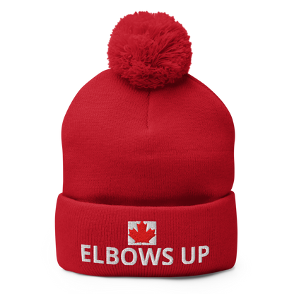 Elbows Up – Pom-Pom Beanie Proud. Bold. Unapologetically Canadian.