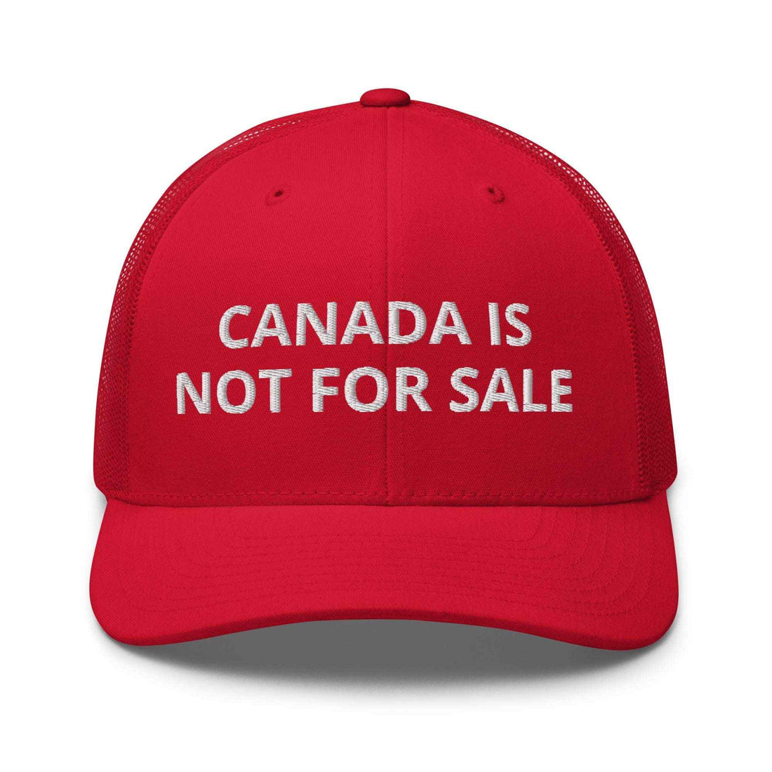 Embroidered Canadian Mesh Back Hat – Canada is Not for Sale Trucker Cap