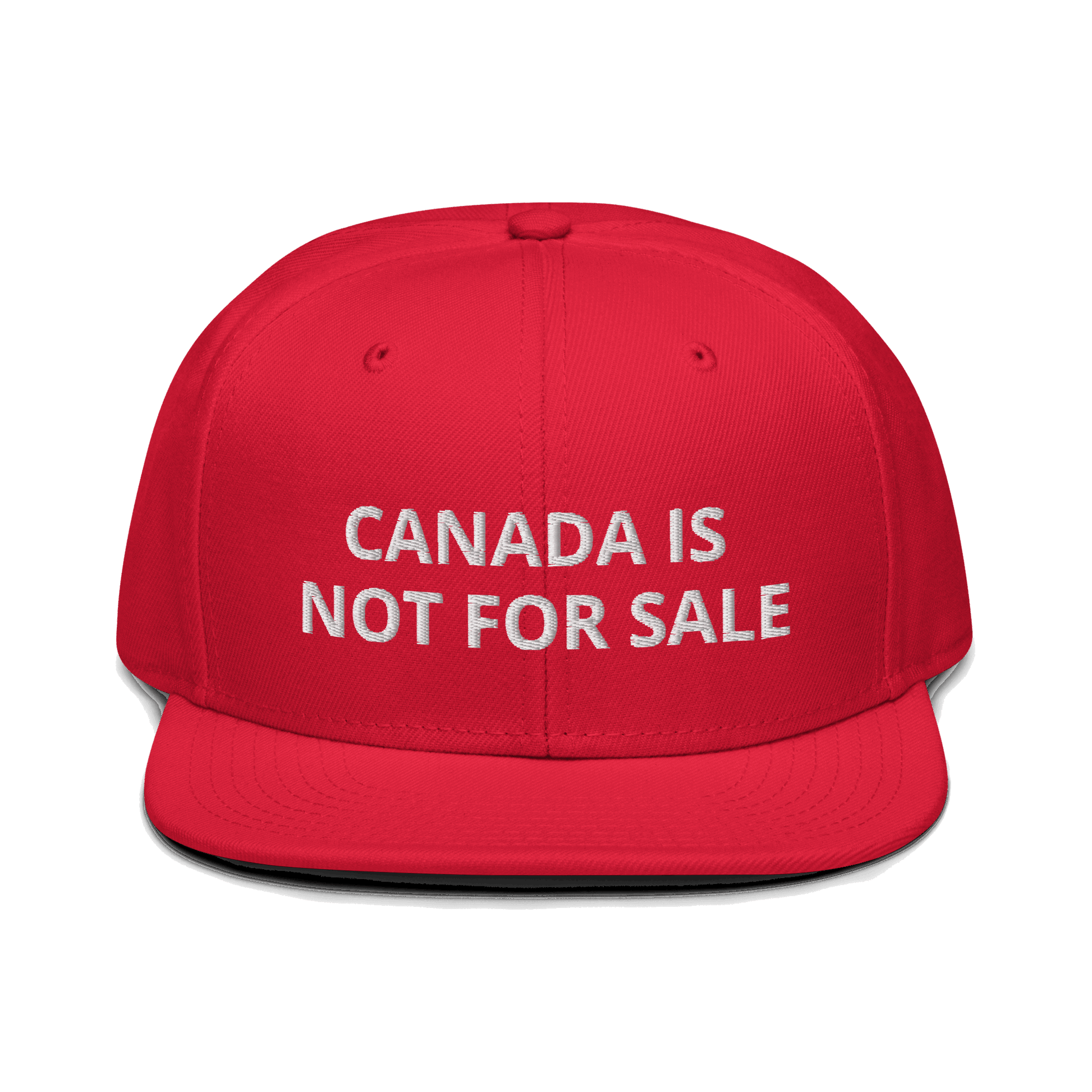 CANADA IS NOT FOR SALE Snapback Hat – Premium Embroidered Canadian Flag Cap Snapback Hat.
