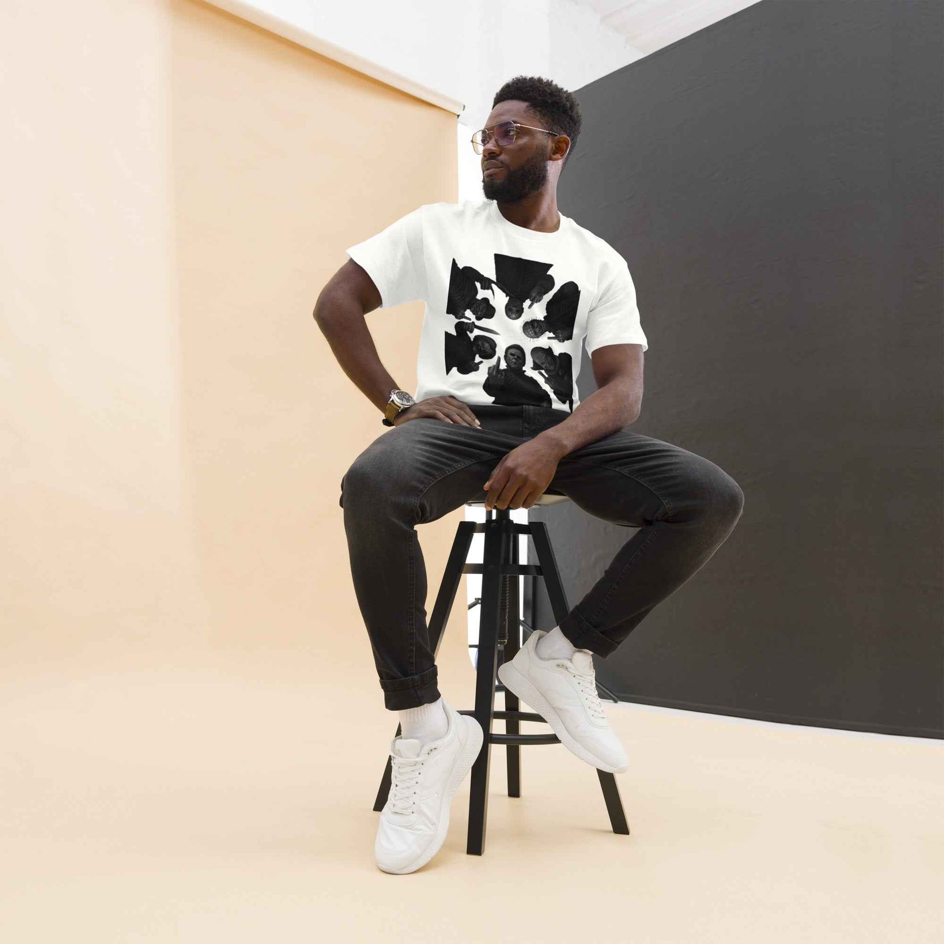 Spooky Halloween Unisex Classic Tee | Retro Horror Killers, Scary Halloween Characters, Horror Season Style