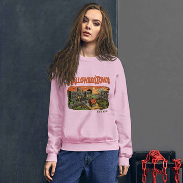 Halloweentown Est. 1998 Sweatshirt – Retro University Crewneck | Vintage Spooky Season Pullover for Fall.