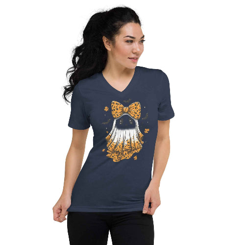 Preppy Ghost Boo | Leopard Spooky Coquette, Leopard Ghost, Halloween, Fall, Trendy Halloween, Pumpkin